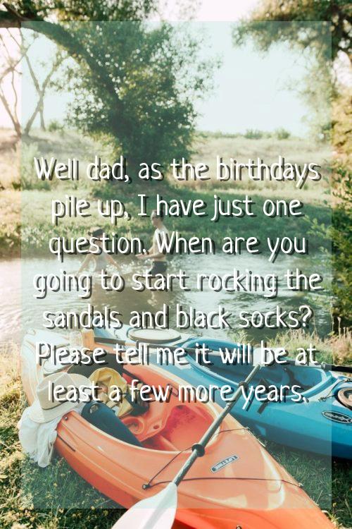 thought for birthday for father